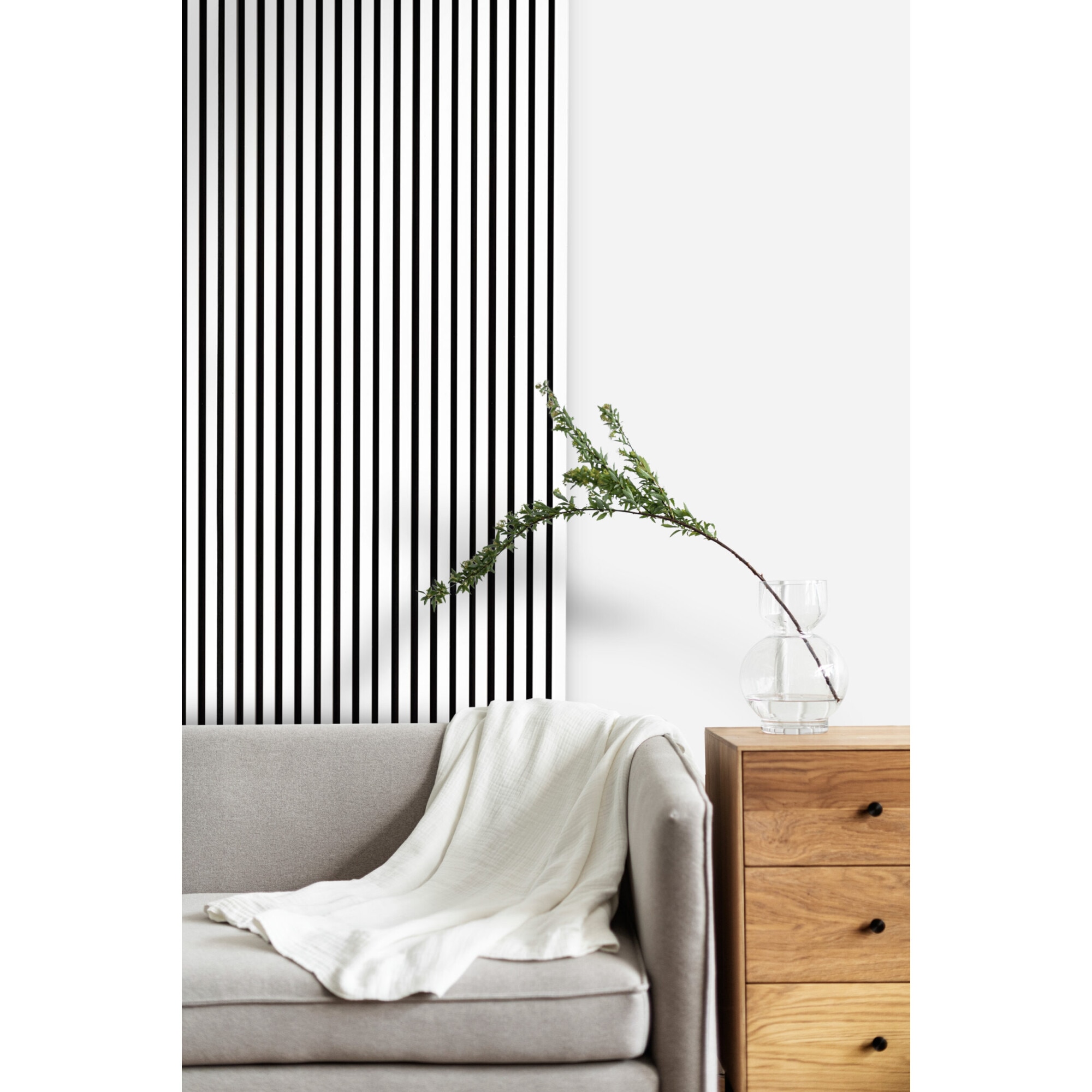 Riflaj MDF decorativ LDA PREMIUM de tip Panou Acoustic, ALB MAT, 260x40 cm Household NewTrend