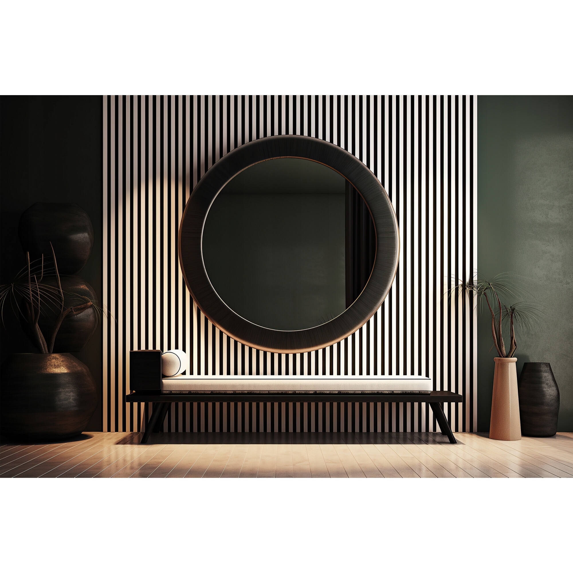 Riflaj MDF decorativ LDA PREMIUM de tip Panou Acoustic, ALB MAT, 260x40 cm Household NewTrend