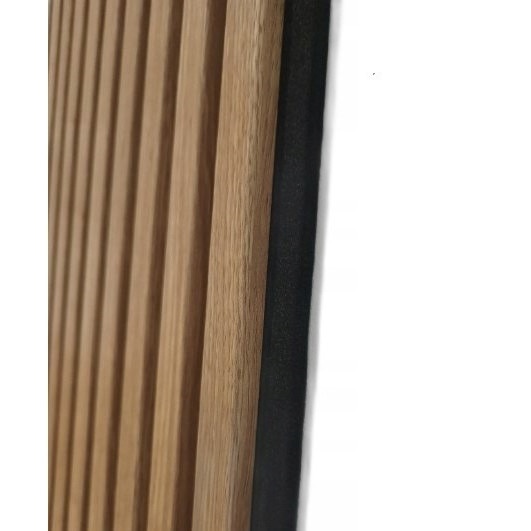 Riflaj MDF decorativ LDA PREMIUM de tip Panou Acoustic, Stejar Natur Saragossa, 260x40 cm Household NewTrend