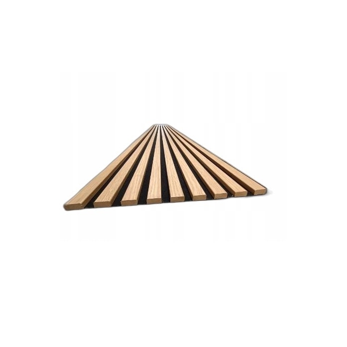 Riflaj MDF decorativ LDA PREMIUM de tip Panou Acoustic, Stejar Natur Saragossa, 260x40 cm Household NewTrend