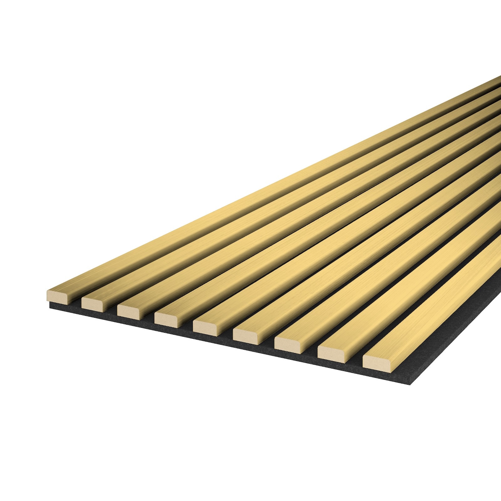 Riflaj MDF decorativ LDA PREMIUM de tip Panou Acustic, Auriu, 260x40 cm Household NewTrend