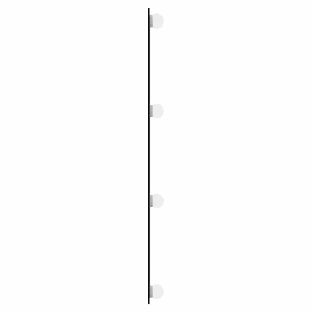 Oglindă de perete cu lumini LED 30x80 cm sticlă dreptunghiular GartenMobel Dekor