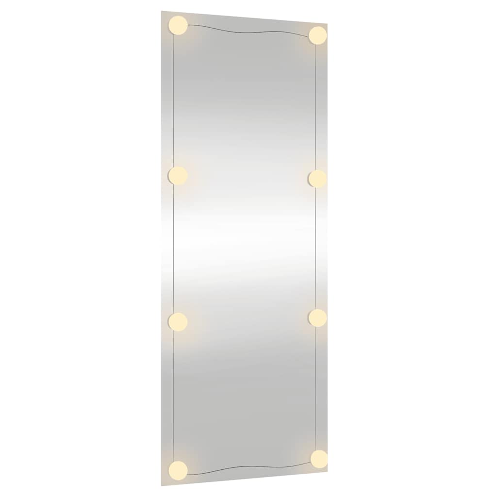 Oglindă de perete cu lumini LED 40x100 cm sticlă dreptunghiular GartenMobel Dekor