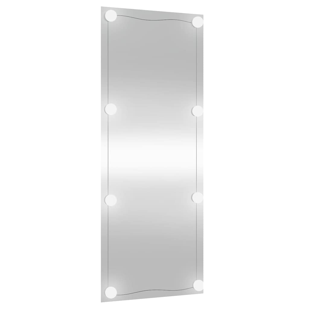Oglindă de perete cu lumini LED 40x100 cm sticlă dreptunghiular GartenMobel Dekor
