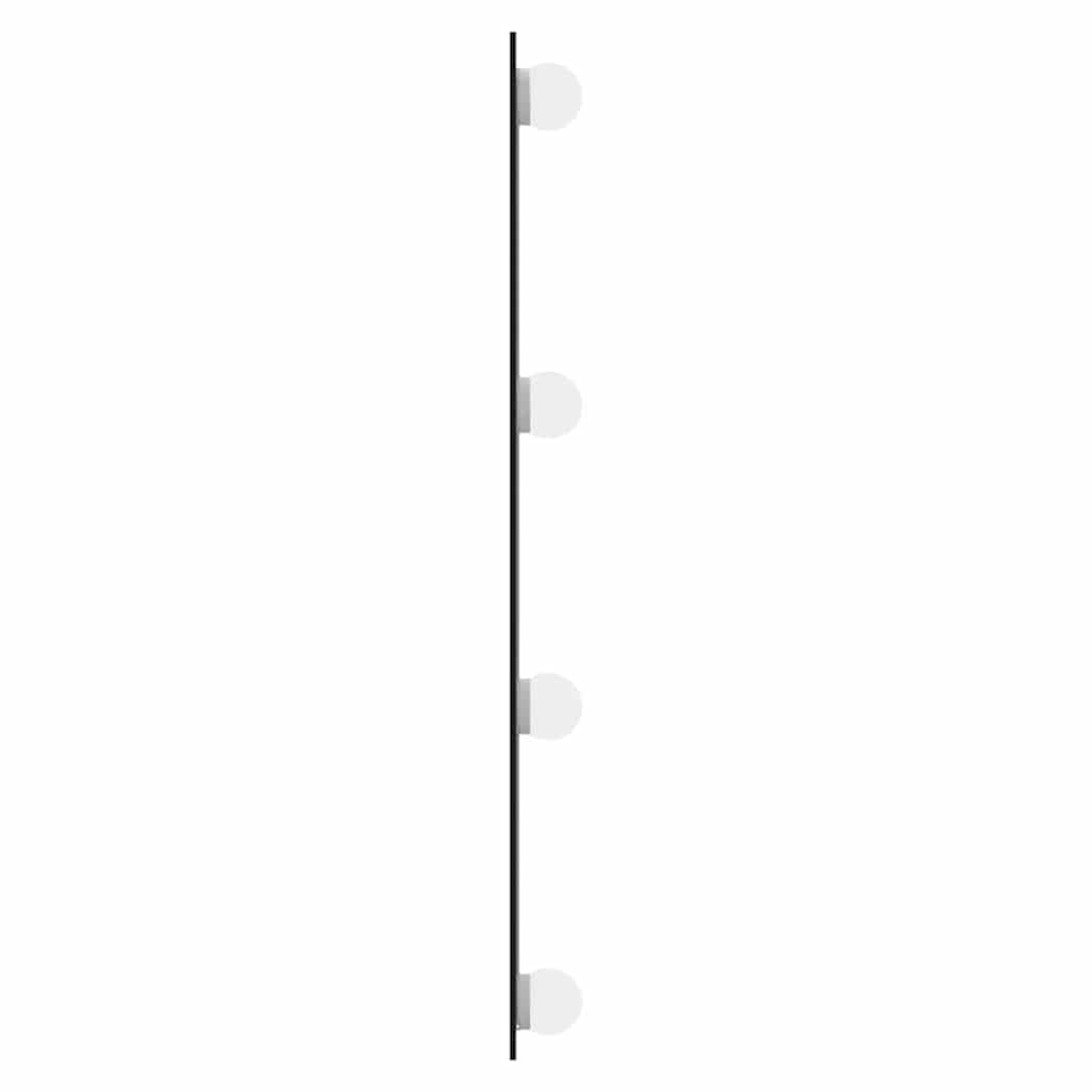 Oglindă de perete cu lumini LED 50x80 cm sticlă dreptunghiular GartenMobel Dekor