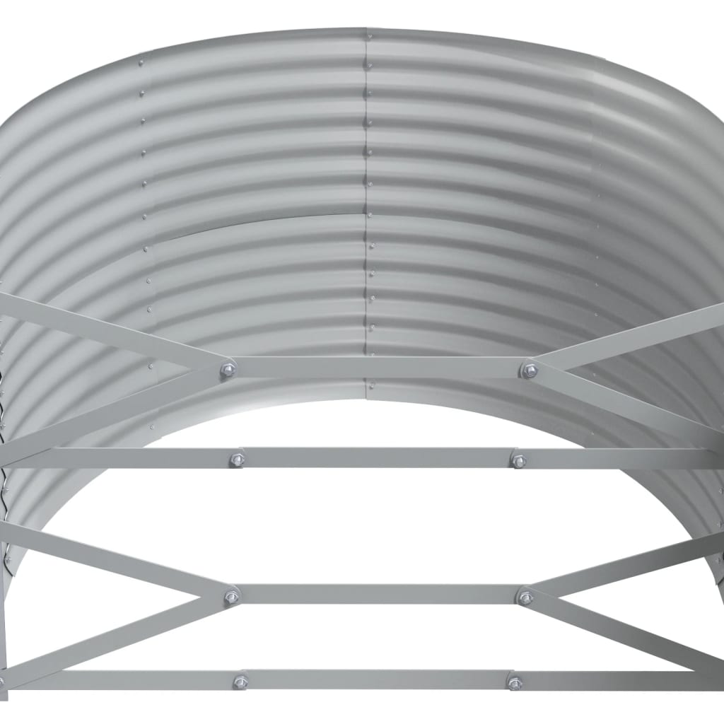 Strat înălțat grădină 322x100x68 cm oțel galvanizat GartenMobel Dekor