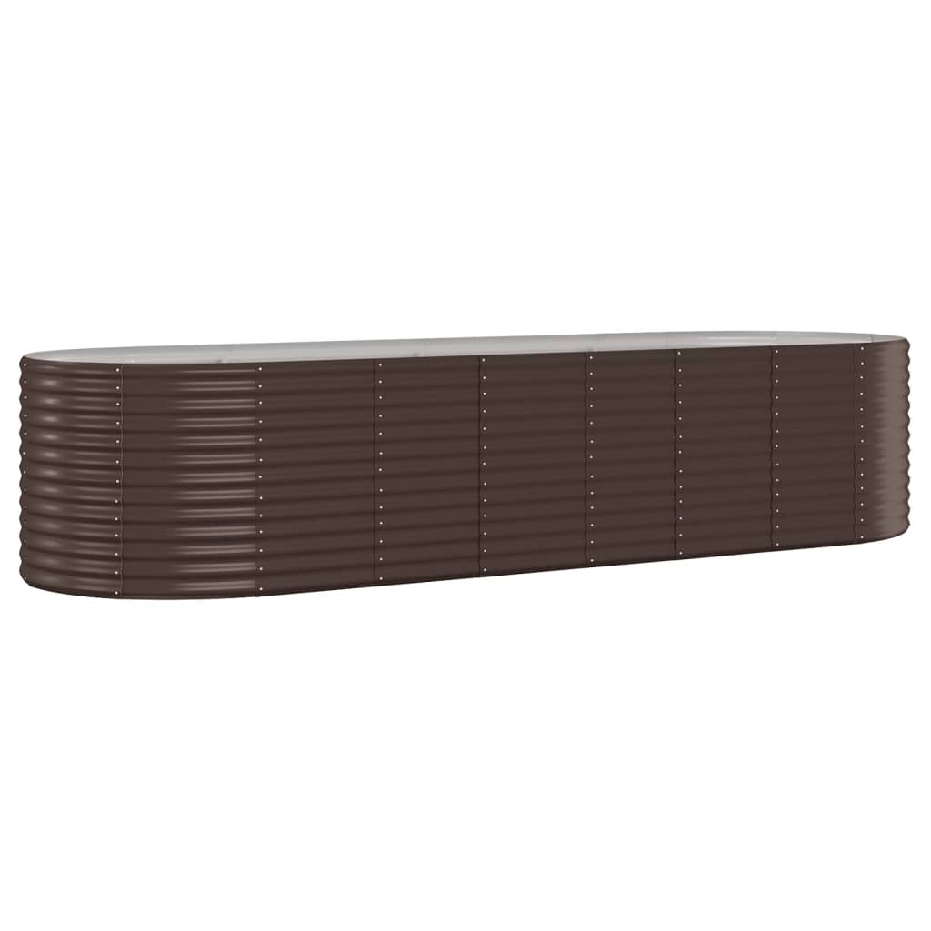 Strat înălțat grădină 322x100x68 cm oțel galvanizat GartenMobel Dekor