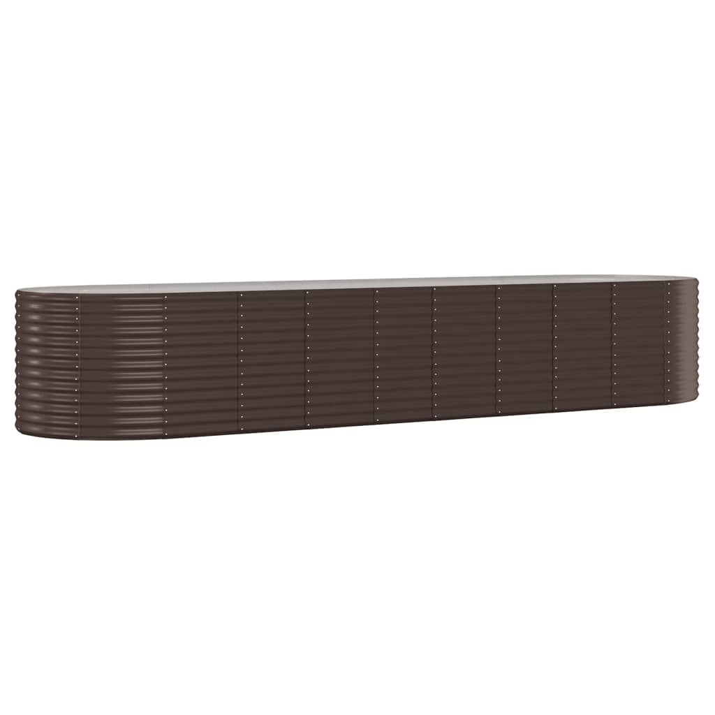 Strat înălțat grădină 396x100x68 cm oțel galvanizat GartenMobel Dekor