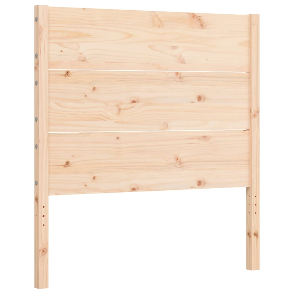 Cadru de pat cu tăblie single mic, lemn masiv  GartenMobel Dekor