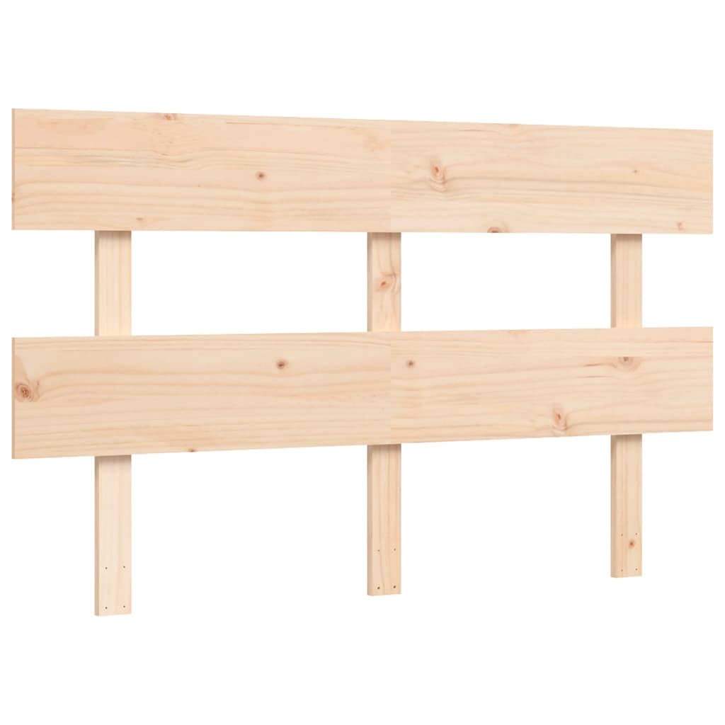 Cadru de pat cu tăblie, dublu mic, lemn masiv GartenMobel Dekor