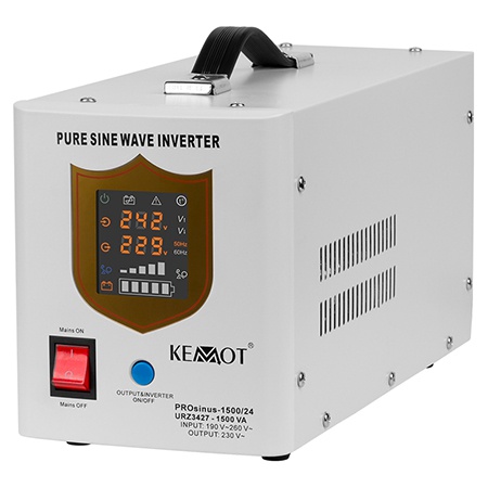 UPS Centrale Termice Sinus Pur 1500VA/1050W 24V - KEMOT URZ3427 SafetyGuard Surveillance