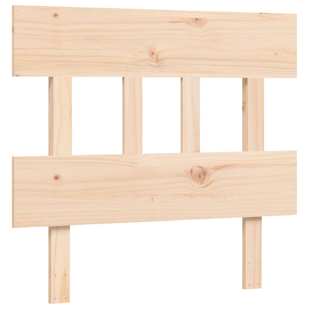Cadru de pat cu tăblie single, lemn masiv GartenMobel Dekor