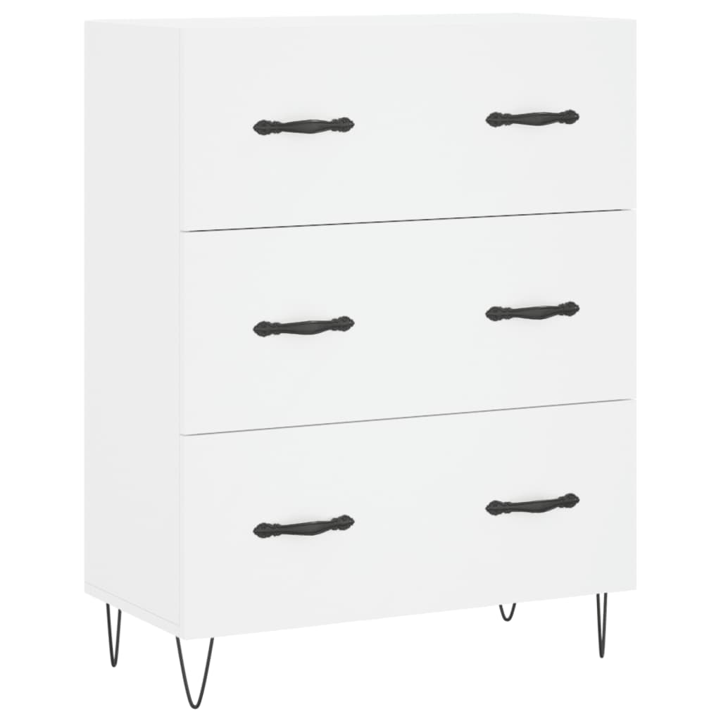 Dulap înalt, alb, 69,5x34x180 cm, lemn compozit GartenMobel Dekor