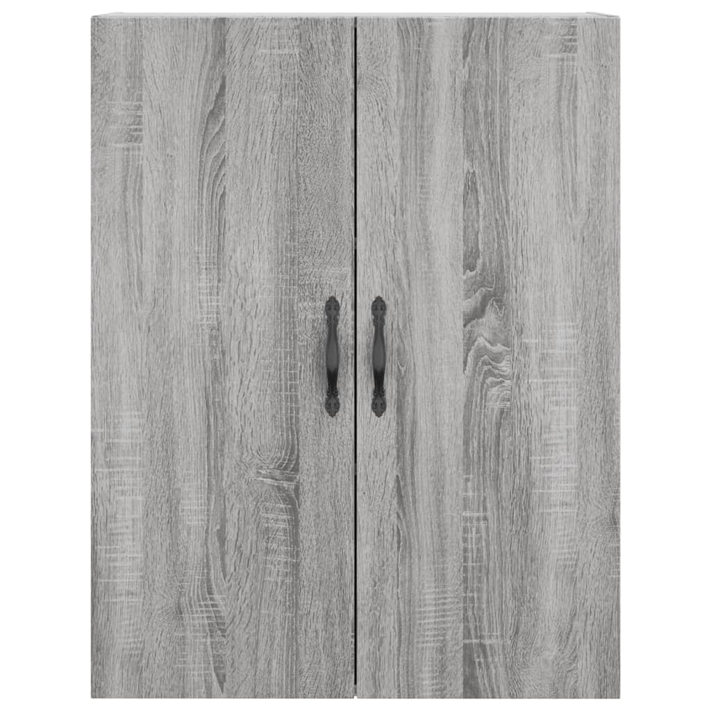 Dulap înalt, gri sonoma, 69,5x34x180 cm, lemn compozit GartenMobel Dekor