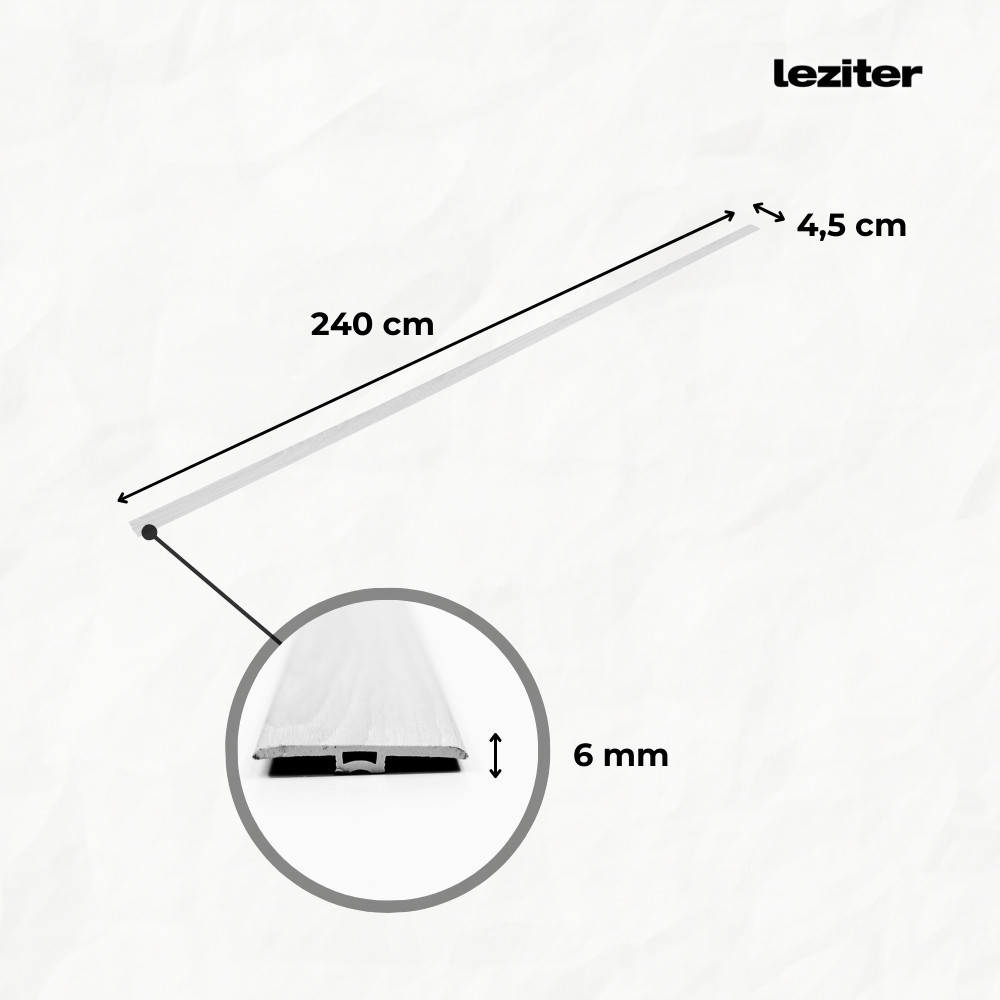 Leziter Înlocuitor pardoseală din vinil SPC, stejar Tanami, 2400x45x6 mm Mobalis Homvera