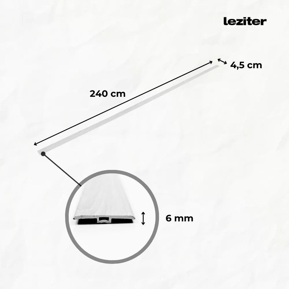 Leziter Plăci de pardoseală SPC din vinil Aurora frosted limestone 2400x45x6 mm Mobalis Homvera