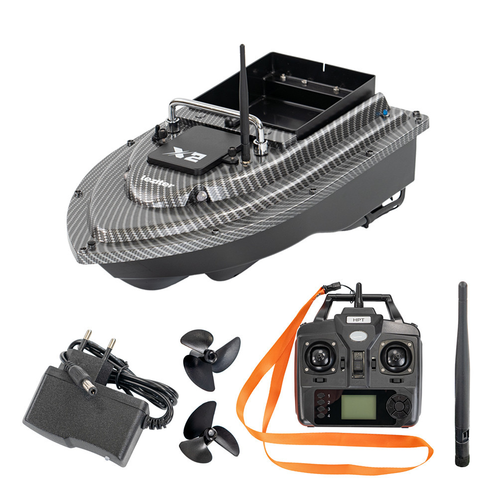 Leziter Barcă cu momeli X2 GPS, ejector spate din carbon Mobalis Homvera