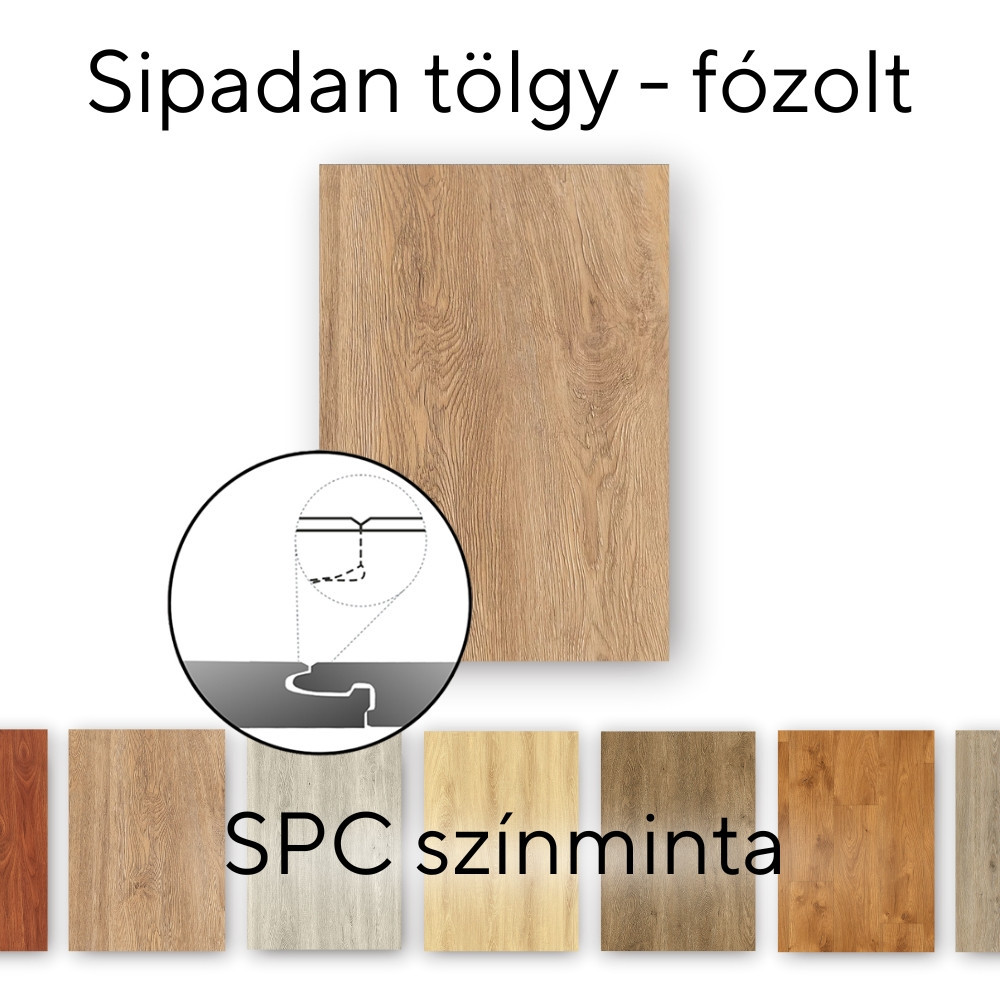 Leziter Pardoseală laminată Leziter Sipadan Oak Vinyl SPC mostră/bucată Mobalis Homvera