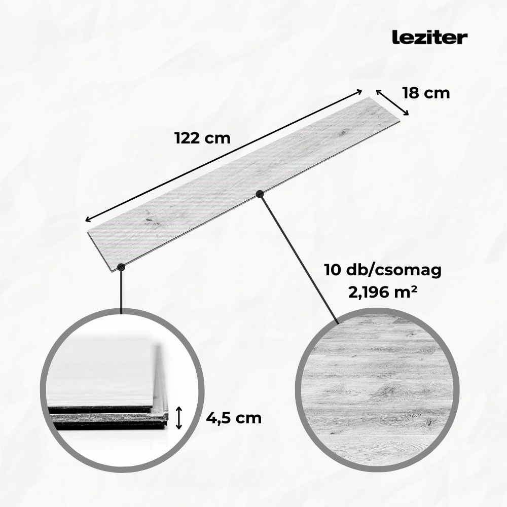 Leziter Pardoseală vinilică SPC Leziter Kalahari Oak Mobalis Homvera