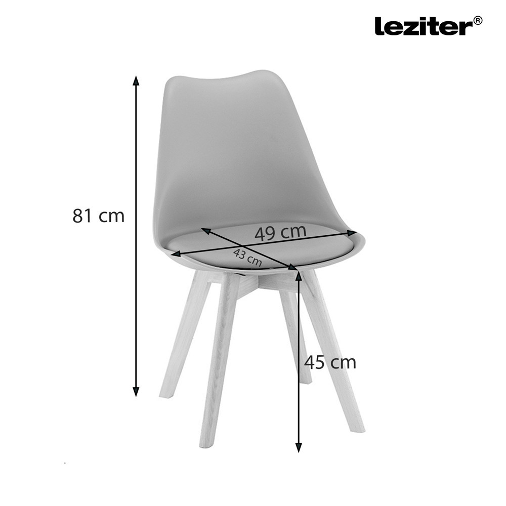 Leziter Set de masă Amina 4 1 alb-stejar York Mobalis Homvera