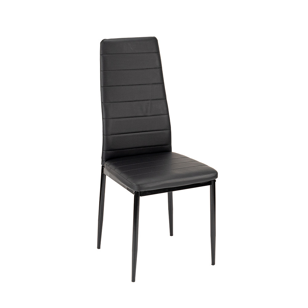 Leziter Set de masă Liana 4 1 negru Mobalis Homvera