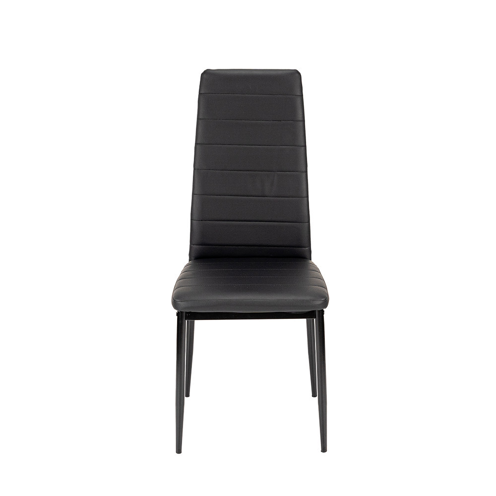 Leziter Set de masă Verna 4 1 negru-negru Mobalis Homvera