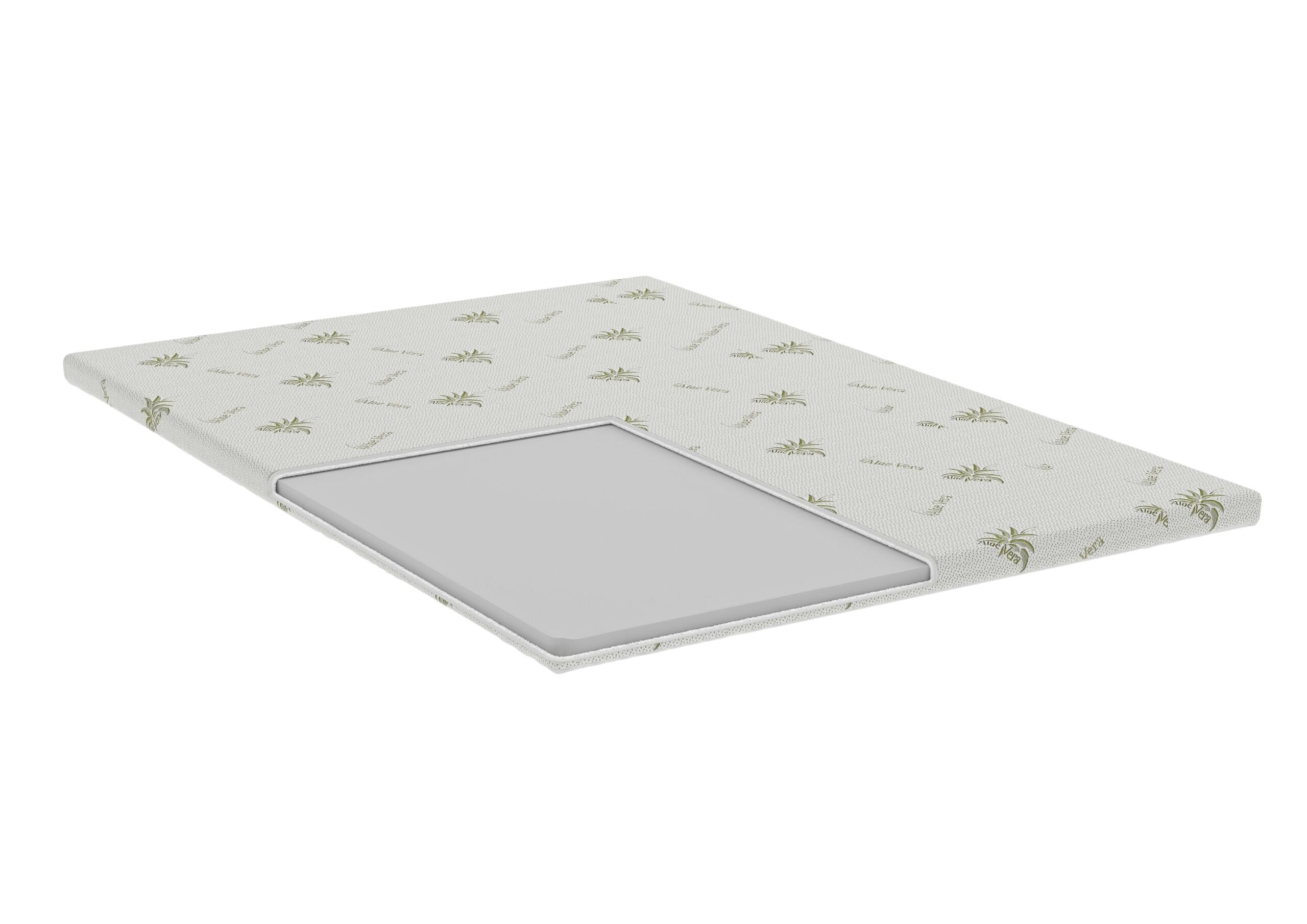 Topper Aloe Vera 160x200x4 cm, husa detasabila si lavabila, fermitate medie Relax KipRoom