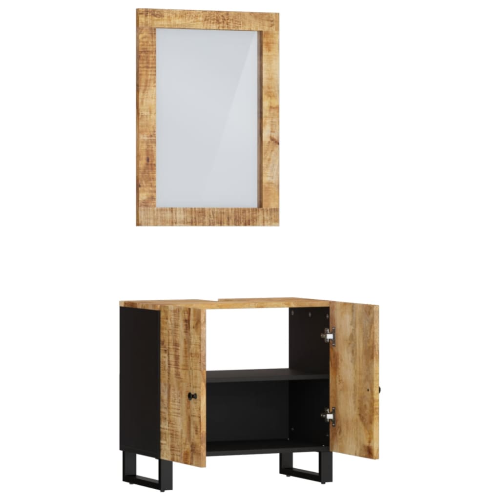 Set mobilier de baie, 2 piese, lemn masiv de mango GartenMobel Dekor