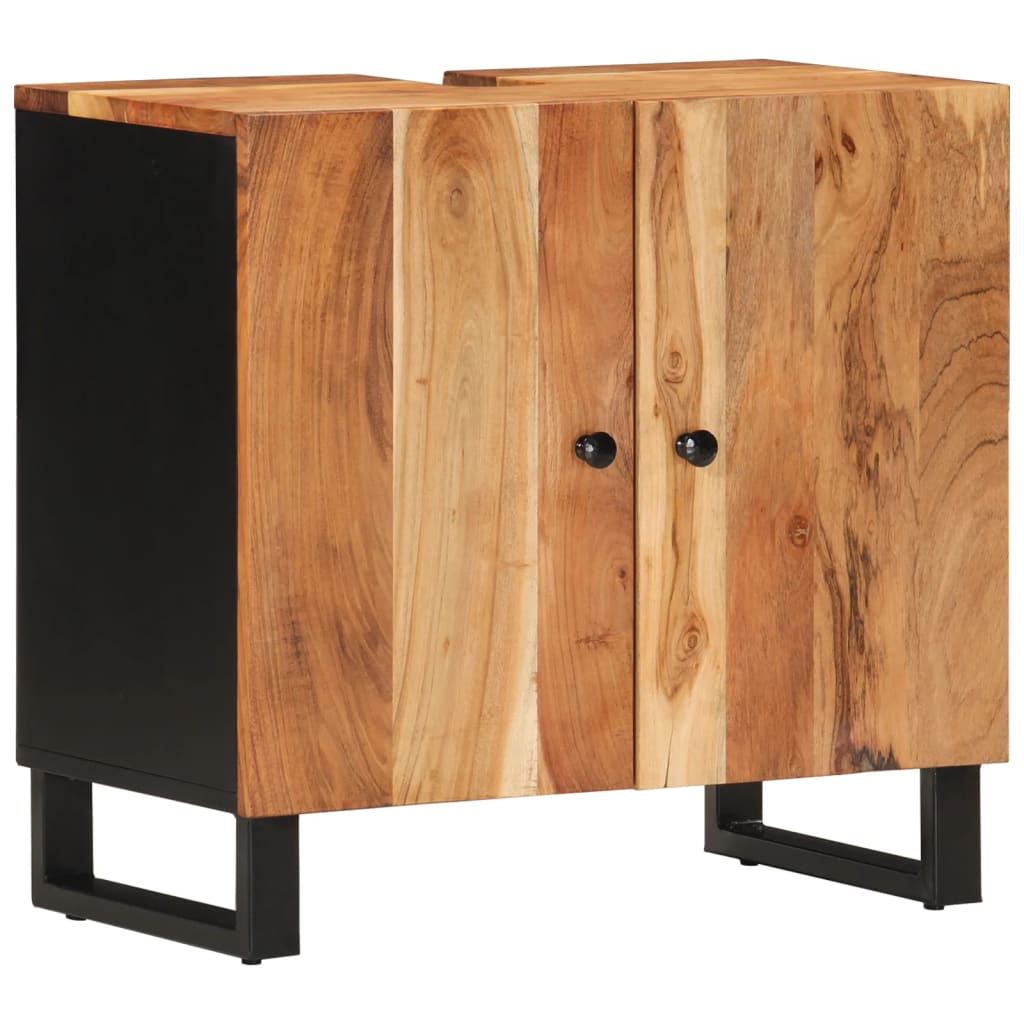 Set mobilier de baie, 3 piese, lemn masiv de acacia GartenMobel Dekor