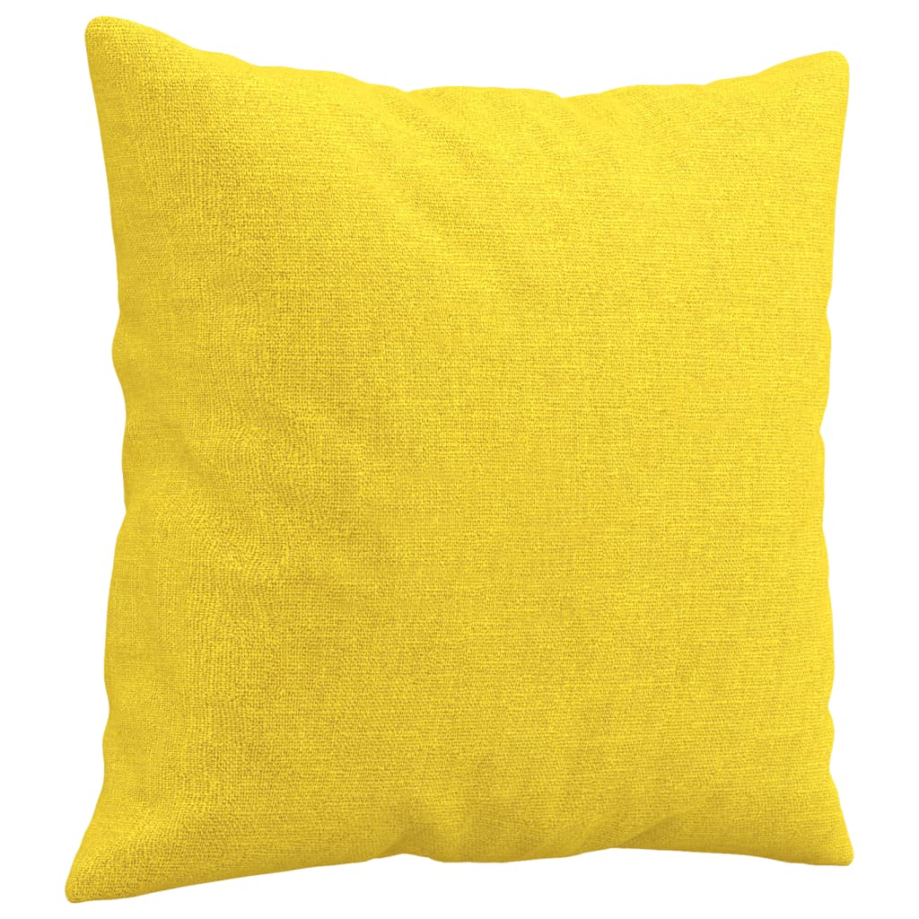 Canapea cu 2 locuri cu pernuțe, galben deschis, 120 cm, textil GartenMobel Dekor