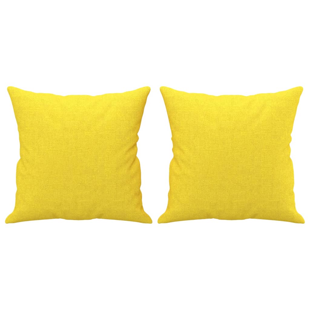 Canapea cu 2 locuri cu pernuțe, galben deschis, 120 cm, textil GartenMobel Dekor