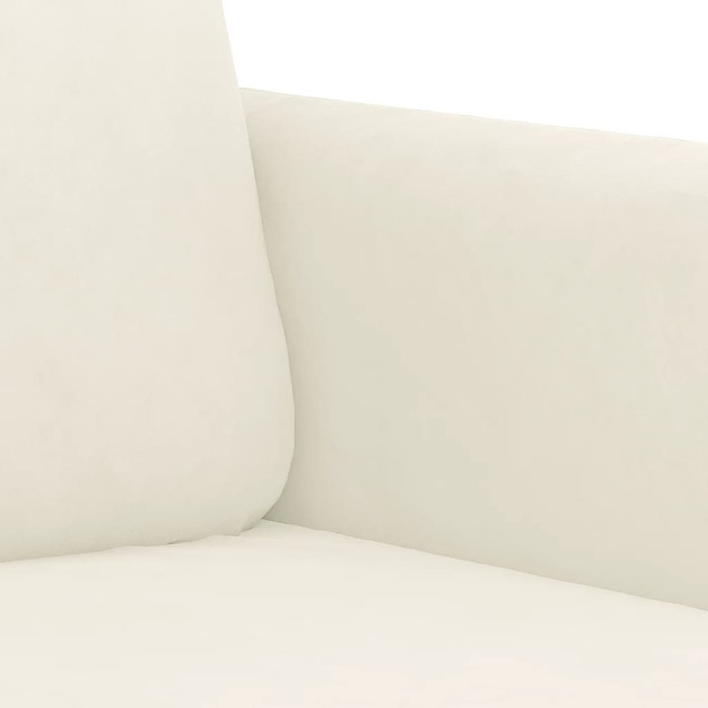 Set canapea 2 piese, crem, catifea GartenMobel Dekor