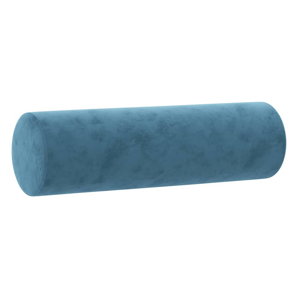 Set de canapele cu perne, 3 piese, albastru, catifea GartenMobel Dekor