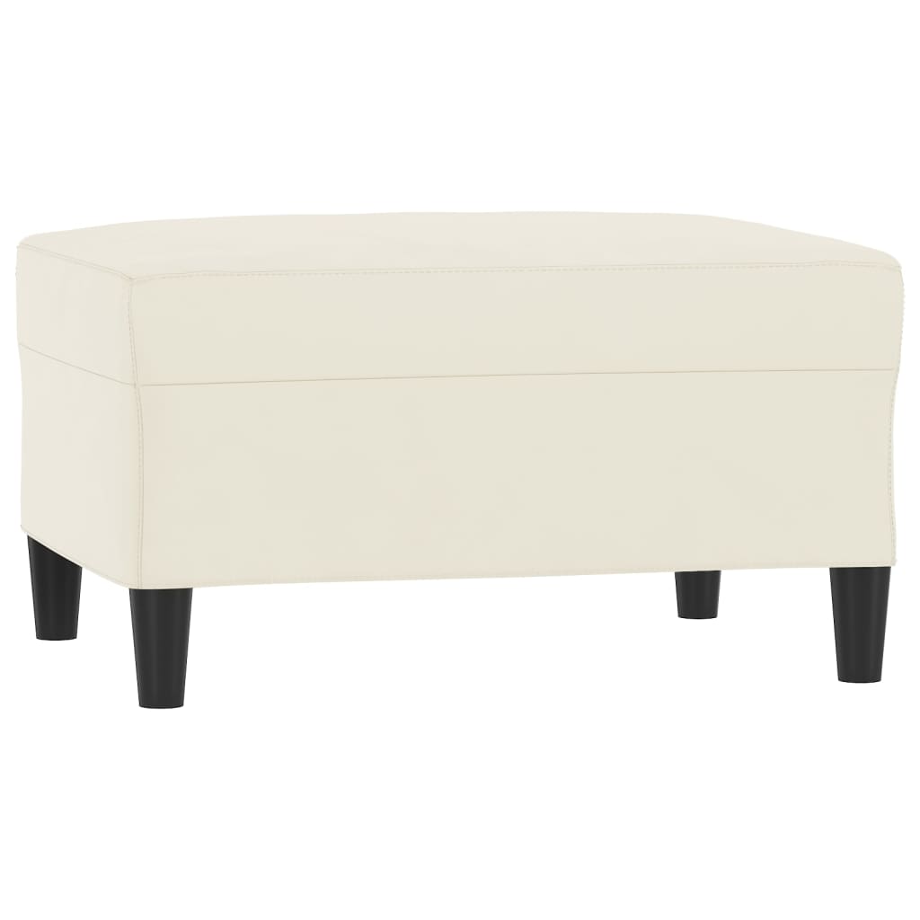 Set de canapele cu perne, 4 piese, crem, catifea GartenMobel Dekor