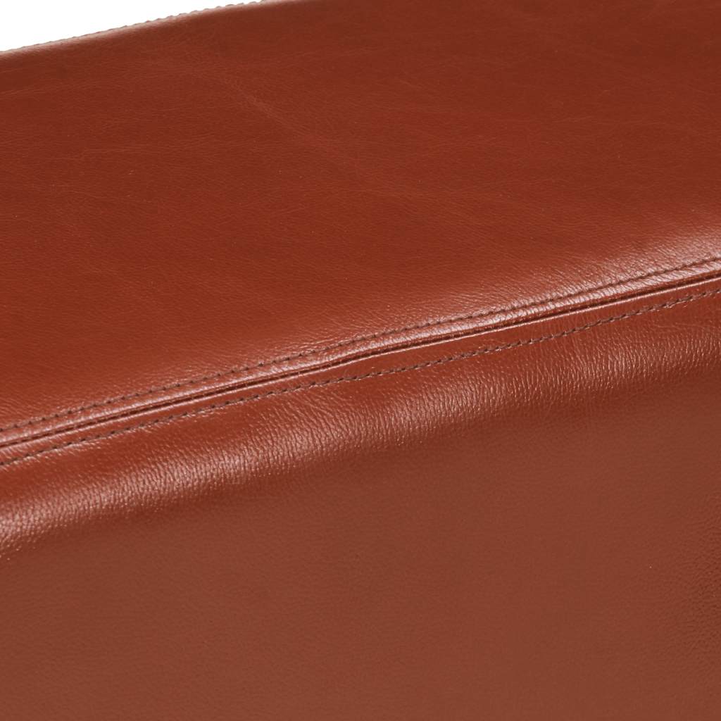 Bancă Bok gimnastică maro 160 cm piele naturală/lemn acacia GartenMobel Dekor