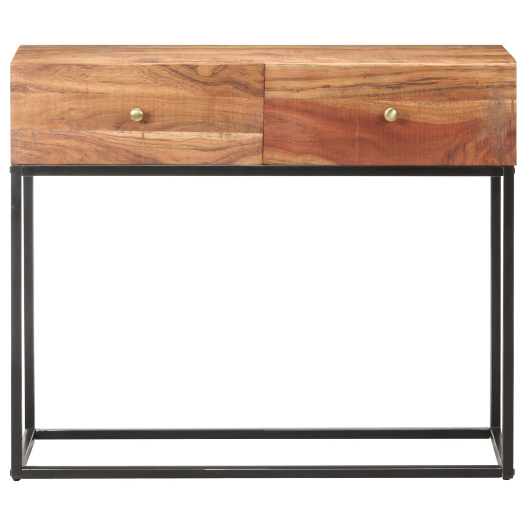 Masă consolă, 90 x 35 x 75 cm, lemn masiv de acacia  GartenMobel Dekor