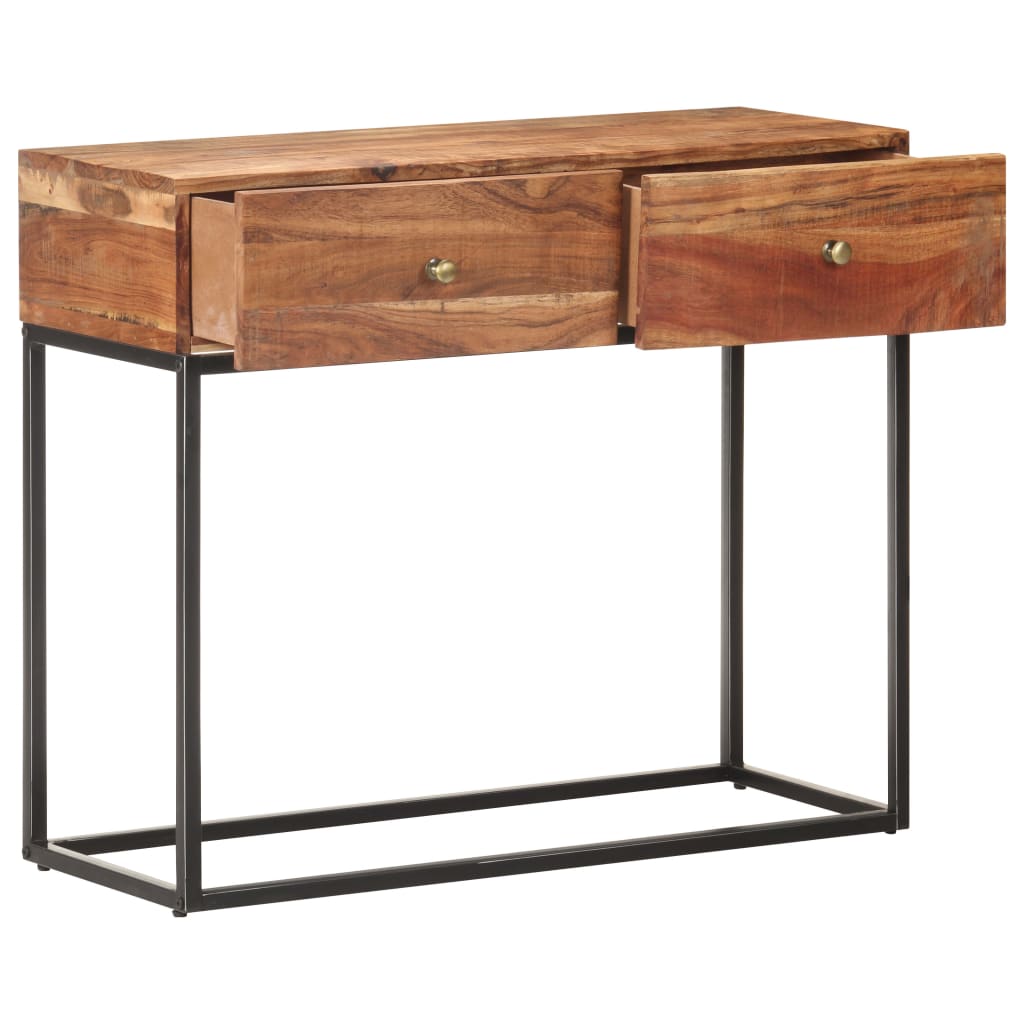 Masă consolă, 90 x 35 x 75 cm, lemn masiv de acacia  GartenMobel Dekor