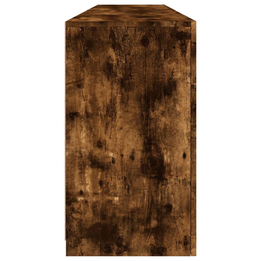 Servantă cu lumini LED, stejar fumuriu, 164x37x67 cm GartenMobel Dekor