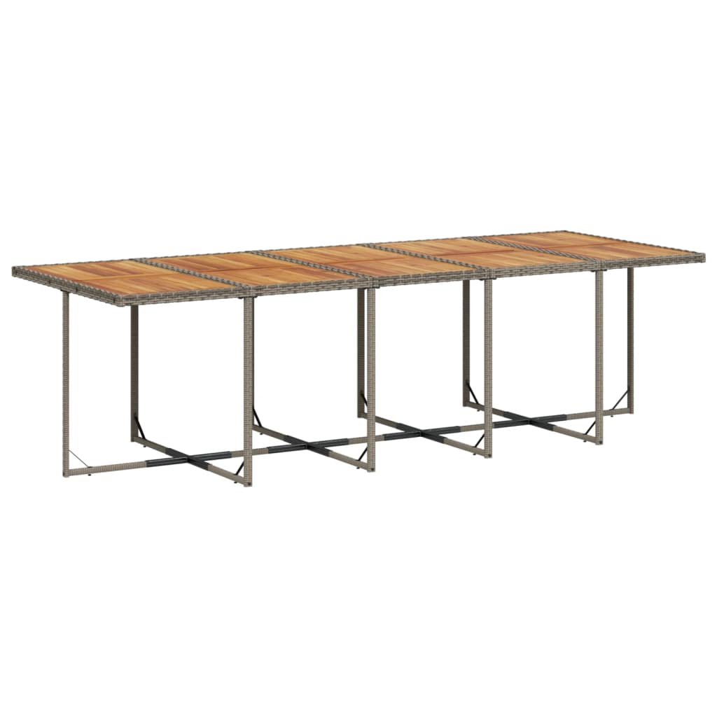 Set mobilier de grădină cu perne, 15 piese, gri, poliratan GartenMobel Dekor