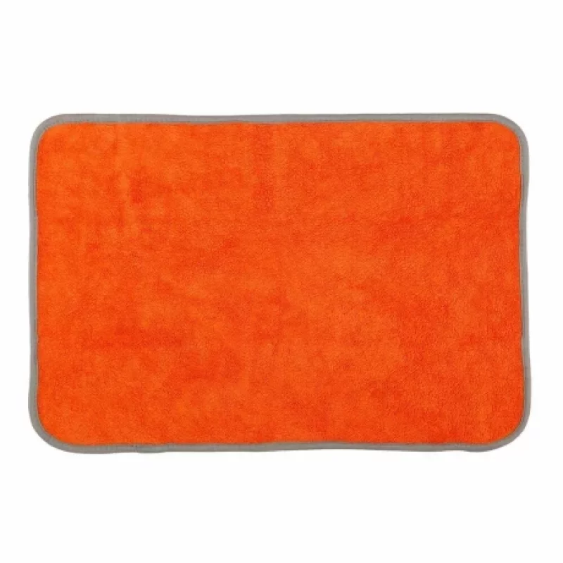 Laveta microfibra cu fata dubla Premium Quality - 40x60 cm - Gri/Portocaliu Garage AutoRide