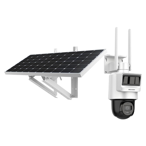Camera PT IP, 4MP, 4G, 2.8mm, IR 30m, Audio, PIR+Radar, Panou solar, Acumulator - Hikvision DS-2DE2C400IWG-K-4G-C09S20-2.8mm SafetyGuard Surveillance