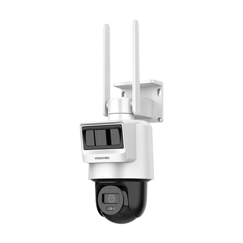 Camera PT IP, 4MP, 4G, 2.8mm, IR 30m, Audio, PIR+Radar, Panou solar, Acumulator - Hikvision DS-2DE2C400IWG-K-4G-C09S20-2.8mm SafetyGuard Surveillance