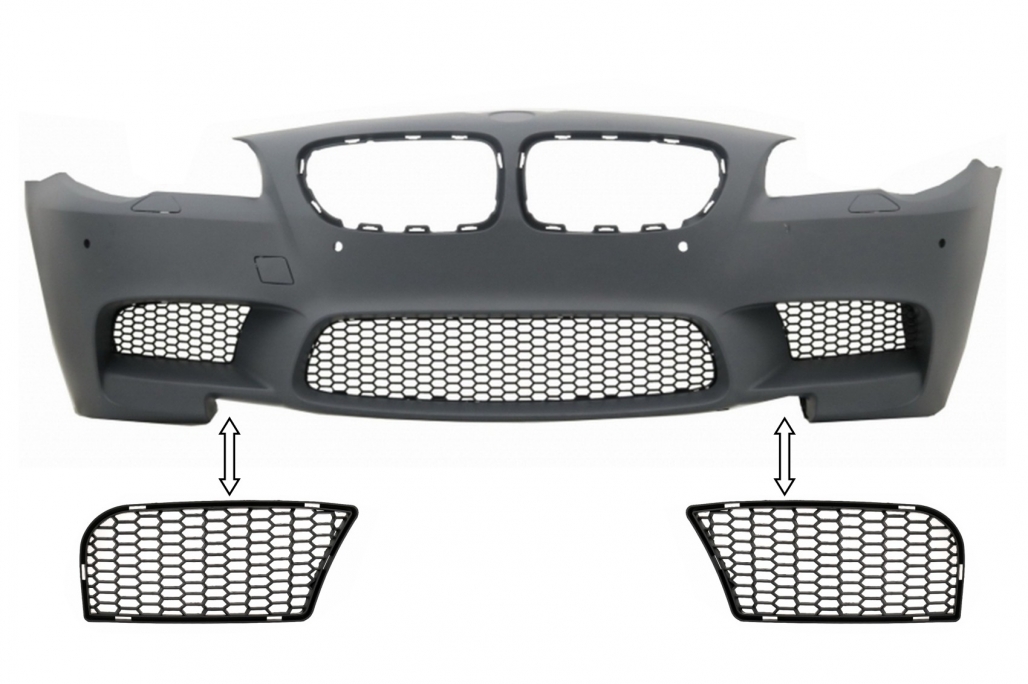 Grile Laterale BMW Seria 5 F10 F11 (2010-2014) pentru bara fata M5 Sport Design Performance AutoTuning