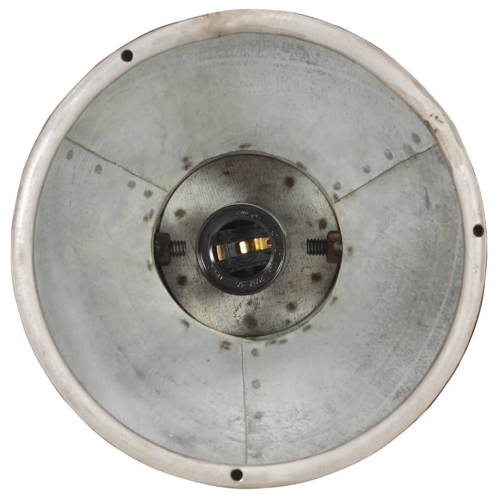 Lampă suspendată industrială, 25 W, argintiu, rotund, 19 cm E27 GartenMobel Dekor