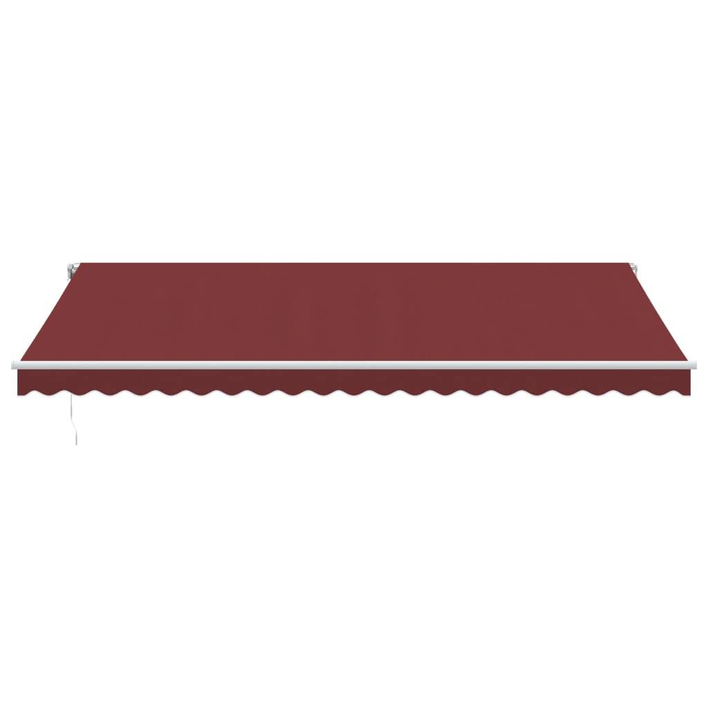 Copertina retractabilă automat cu LED, vișiniu, 500x350 cm GartenMobel Dekor