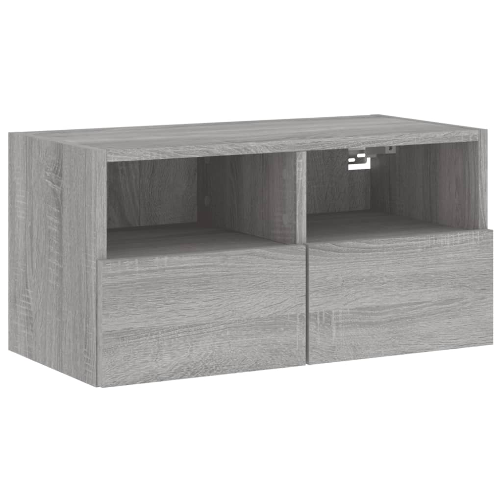 Unități TV de perete, 5 piese, gri sonoma, lemn prelucrat GartenMobel Dekor