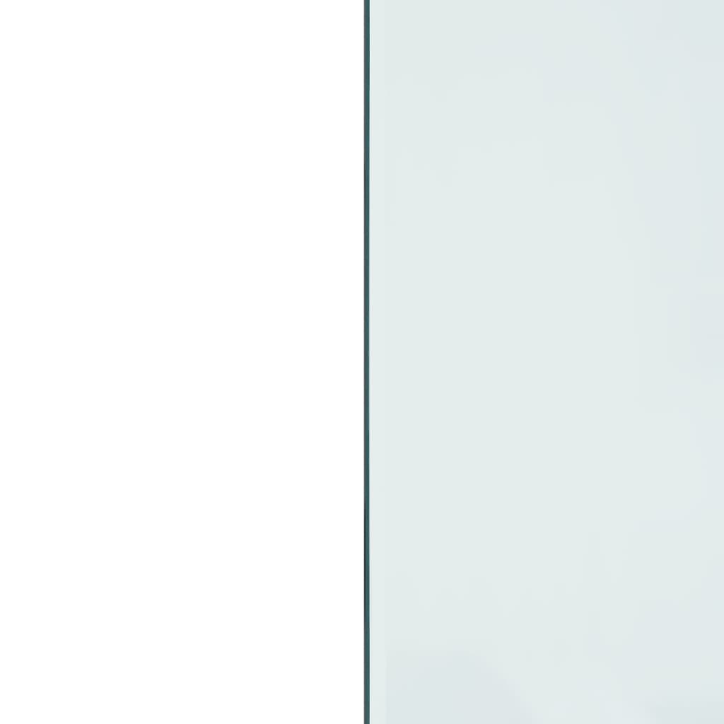 Placă de sticlă pentru șemineu, dreptunghiulară, 80x50 cm GartenMobel Dekor