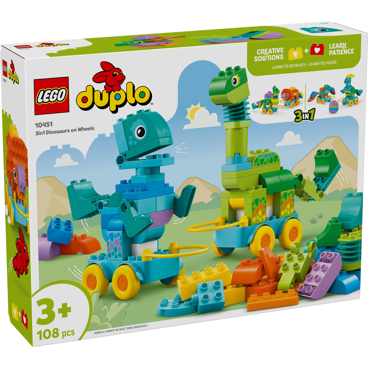 LEGO Dinozauri pe roţi 3 în 1 Quality Brand
