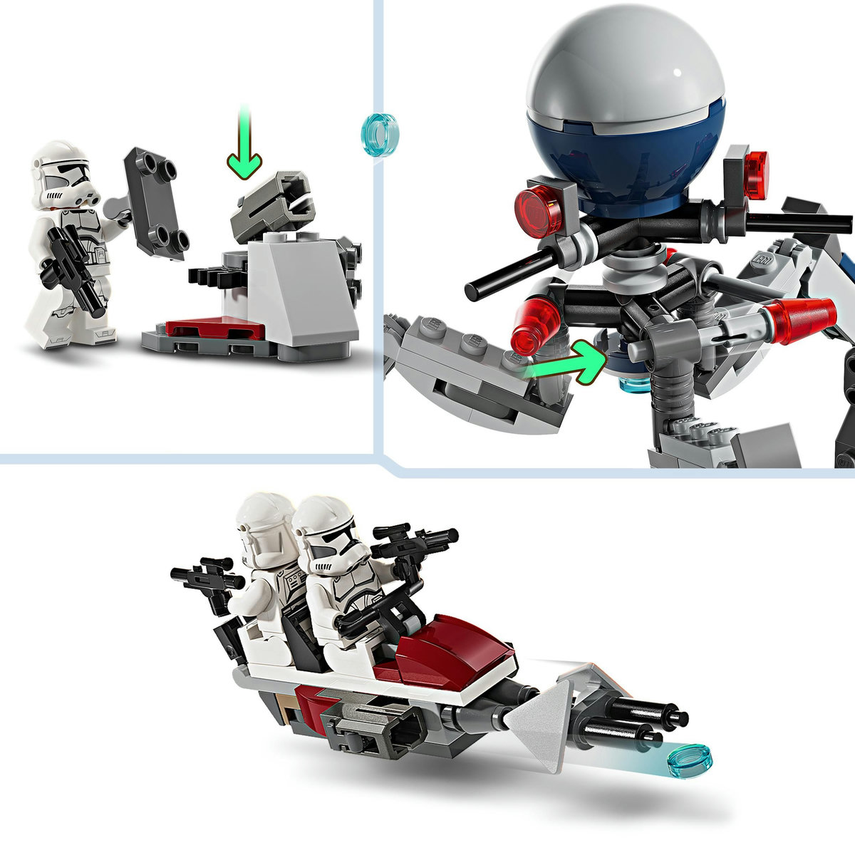 LEGO Pachet de lupta: Clone Trooper si droid de lupta Quality Brand