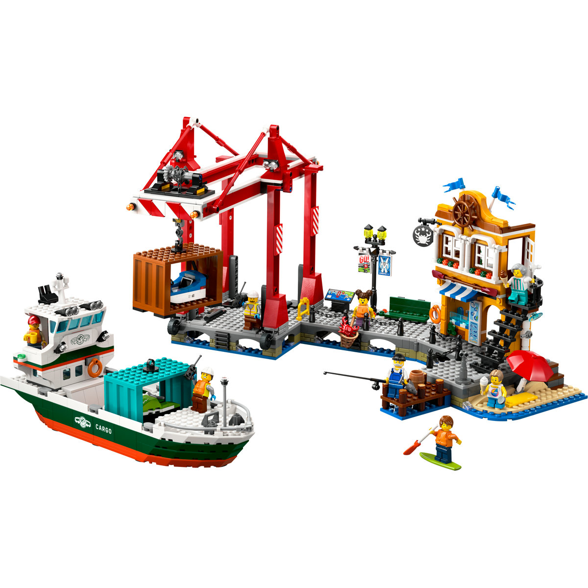 LEGO Port si nava de transport marfa Quality Brand